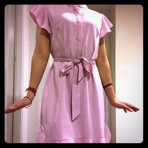 Light Pink Spring Work Dress
